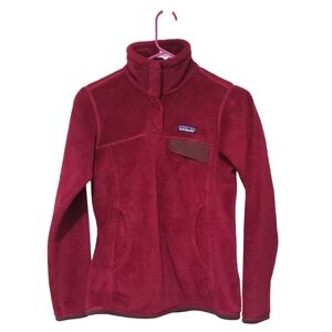 Patagonia Re-tool Snap T Fleece Pullover pink fushia Womens Size Xs